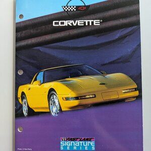 1993 Corvette ZR1 ZR-1 Fast Lane Signature Series Portfolio Mead Folder